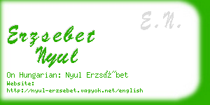 erzsebet nyul business card